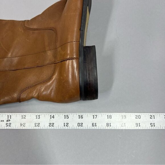Brown Leather Knee-High Boots - Picture 15 of 15